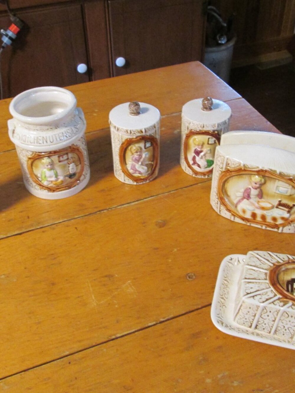 9  pc Sears Pioneer women kitchen collectible 1978 Japan